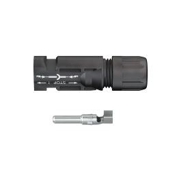 St&auml;ubli Kupplungsstecker MC4 I 4,6,0 mm&sup2;, Kabel 5-6 mm